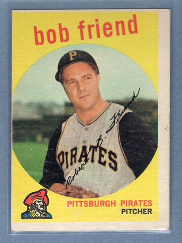 1959 Topps #460 Bob Friend VG-EX  GO213