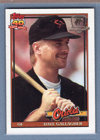1991 Topps Desert Shield #349 Dave Gallagher  NM  GO625