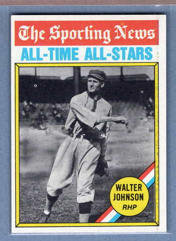 1976 Topps #349 Walter Johnson (HOF)  (c) EX-MT  GO450