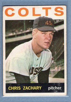 1964 Topps #23 Chris Zachary (b) VG-EX  GO441