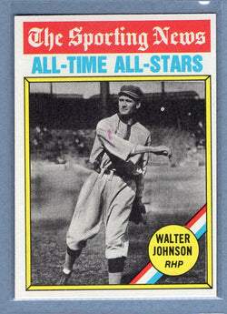 1976 Topps #349 Walter Johnson (HOF)  (e) EX-MT  GO450