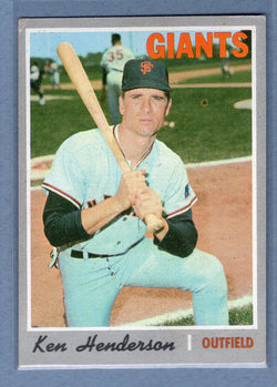 1970 Topps #298 Ken Henderson  EX  GO695