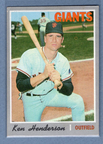 1970 Topps #298 Ken Henderson  EX  GO695
