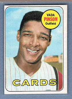 1969 Topps #160 Vada Pinson EX-MT  GOY