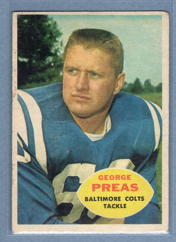 1960 Topps #6 George Preas (a) VG  GO801