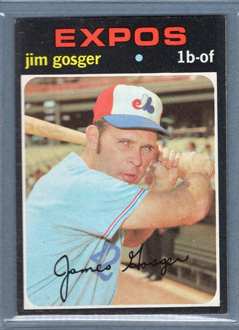 1971 Topps #284 Jim Gosger  EX  SB1