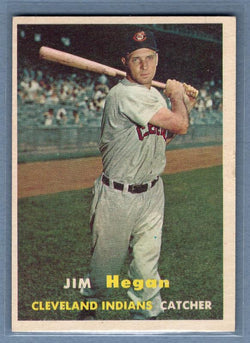 1957 Topps #136 Jim Hegan(1) VG-EX  GO295