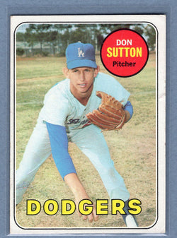 1969 Topps #216 Don Sutton (HOF)(1) EX  GOY
