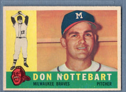 1960 Topps #351 Don Nottebart VG-EX Set Break 1