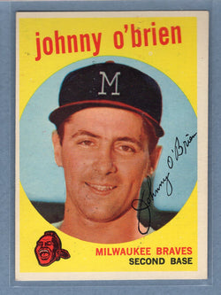 1959 Topps #499 Johnny O'Brien EX  GO213