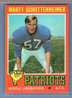 1971 Topps #3 Marty Schottenheimer (R) EX    GO129