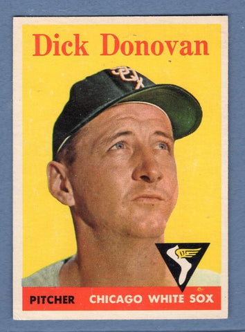1958 Topps #290 Dick Donovan VG-EX  GO495