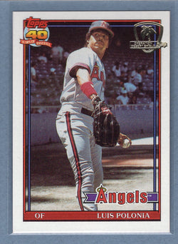 1991 Topps Desert Shield #107 Luis Polonia  NM  GO600