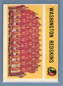 1960 Topps #132 Washington Redskins Team Card (Checklist 67-132)  EX  GO108