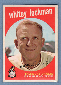 1959 Topps #411 Whitey Lockman (1) EX-MT  GO73