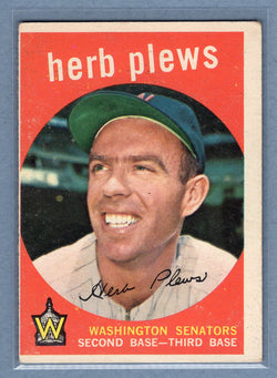 1959 Topps #373 Herb Plews VG   GO410