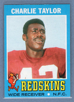 1971 Topps #26 Charley Taylor (HOF) Uncorrected Error EX-MT  GO248