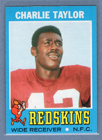 1971 Topps #26 Charley Taylor (HOF) Uncorrected Error EX-MT  GO248