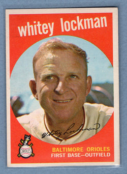 1959 Topps #411 Whitey Lockman (2) EX-MT  GO73
