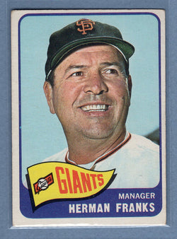 1965 Topps #32 Herman Franks (a) VG-EX  GO375