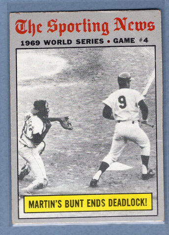 1970 Topps #308 World Series Game 4  G-VG  GO695