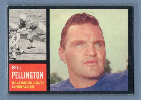 1962 Topps #9 Bill Pellington EX  GO80