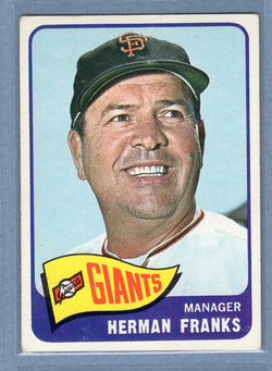 1965 Topps #32 Herman Franks (b) EX   GO375