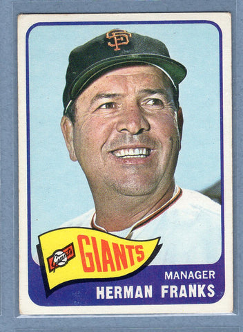 1965 Topps #32 Herman Franks (b) EX   GO375