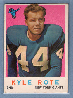1959 Topps #7 Kyle Rote  VG-EX  GO130