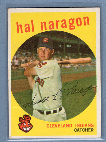 1959 Topps #376 Hal Naragon (a) VG-EX   GO410