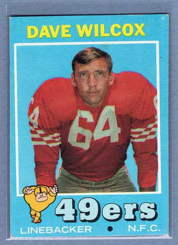 1971 Topps #189 Dave Wilcox (HOF) EX  GO244