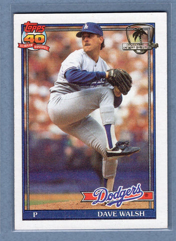 1991 Topps Desert Shield #367 Dave Walsh (R)  NM  GO625