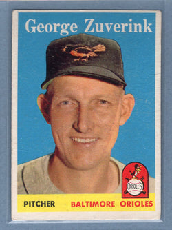 1958 Topps #6 George Zuverink (a) VG   GO501