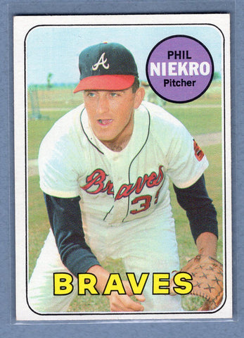 1969 Topps #355 Phil Niekro (HOF)(2) EX-MT  GOY
