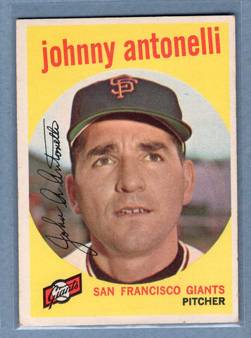 1959 Topps #377 Johnny Antonelli EX   GO410