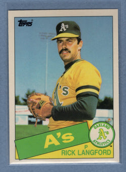 1985 Topps Tiffany #347 Rick Langford NM
