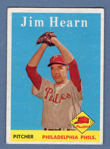 1958 Topps #298 Jim Hearn VG-EX  GO495