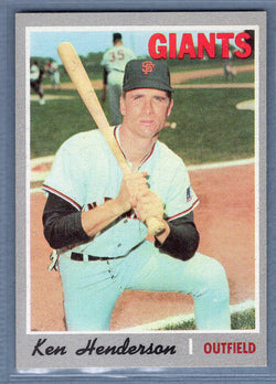 1970 Topps #298 Ken Henderson  EX-MT  SB2