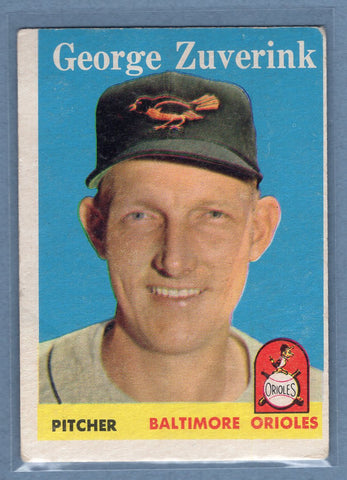 1958 Topps #6 George Zuverink (b) VG  GO501