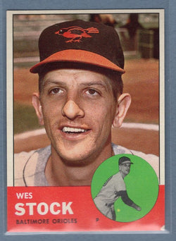 1963 Topps #438 Wes Stock NM      INVGO395