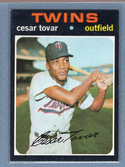 1971 Topps #165 Cesar Tovar  (b) EX-MT  GO340