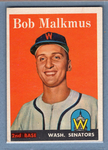 1958 Topps #356 Bob Malkmus  EX  GO387