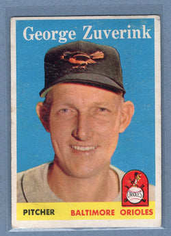 1958 Topps #6 George Zuverink (c) VG  GO501