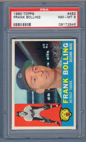 1960 Topps  #482 Frank Bolling (09172846) PSA 8