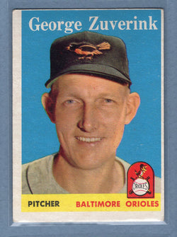 1958 Topps #6 George Zuverink (d) VG-EX  GO501
