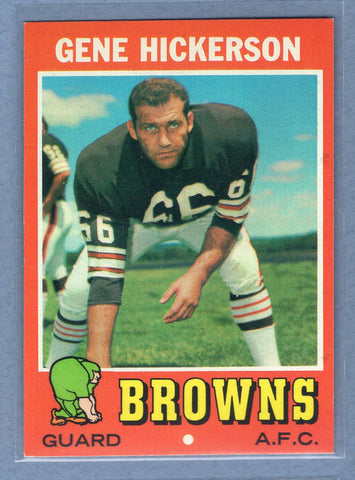 1971 Topps #36 Gene Hickerson (HOF) EX-MT  GO248
