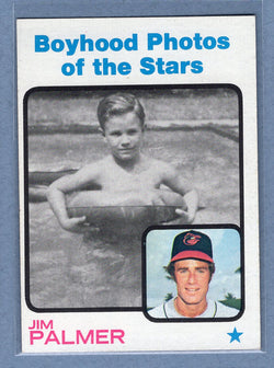 1973 Topps #341 Jim Palmer (HOF) (photo-boyhood)  EX-MT  GO550