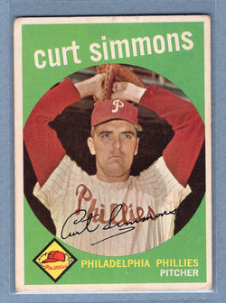 1959 Topps #382 Curt Simmons (b) VG   GO410