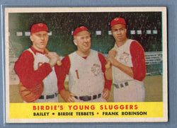 1958 Topps #386 Birdie's Young Sluggers (F. Robinson, etc.) VG-EX     G0364