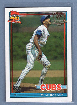 1991 Topps Desert Shield #376 Mike Harkey  NM  GO625